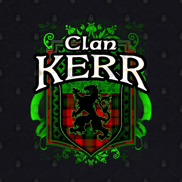 Clan Kerr Tartan Lion by Celtic Folk